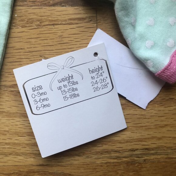 🆕quiltex 0-3M Mint Polka Dot Ringer Sleep Gown - Picture 4 of 4